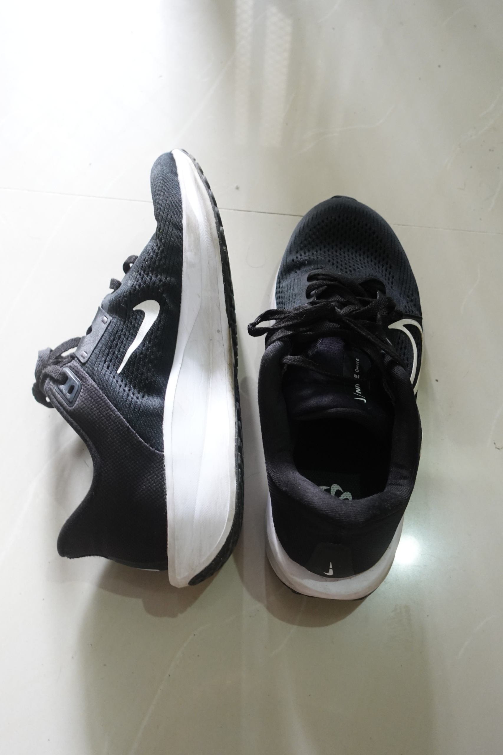 Nike Black Running Shoes Pair Used