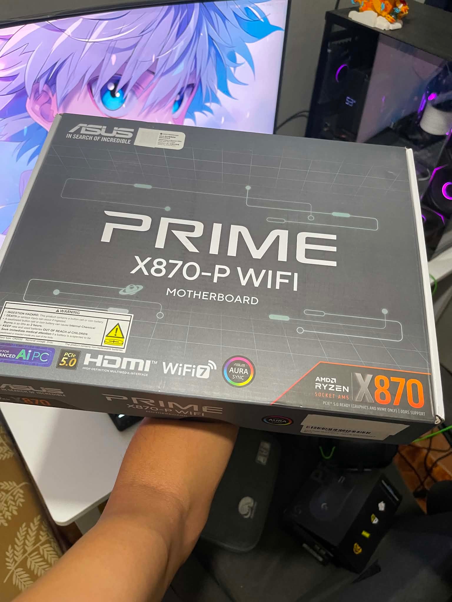 ASUS Prime X870 P WIFI motherboard AM5 box included